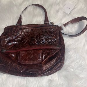 Authentic Givenchy Small Pandora Burgundy Lamb Bag